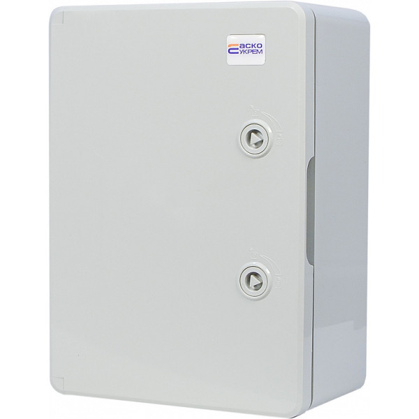 Ударостійкий корпус з АБС-пластику Аско-Укрем UBox 300x400x170мм (непрозорі дверцята) - фото №4