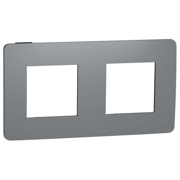 Двопостова рамка Schneider Electric NU280422 (димчасто-сірий/антрацит)