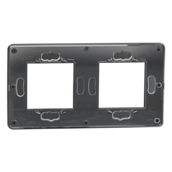 Двопостова рамка Schneider Electric NU280422 (димчасто-сірий/антрацит) - фото №2