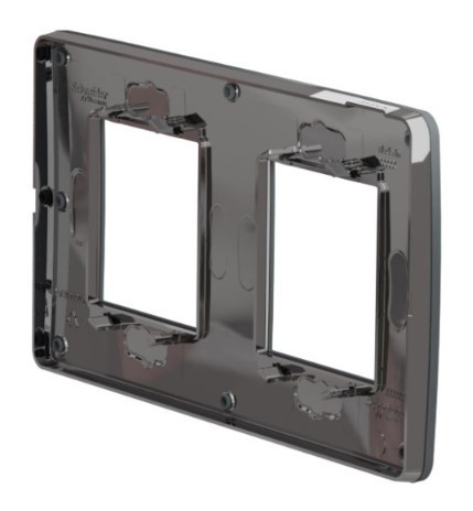 Двопостова рамка Schneider Electric NU280422 (димчасто-сірий/антрацит) - фото №3