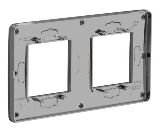 Двопостова рамка Schneider Electric NU280422 (димчасто-сірий/антрацит) - фото №4