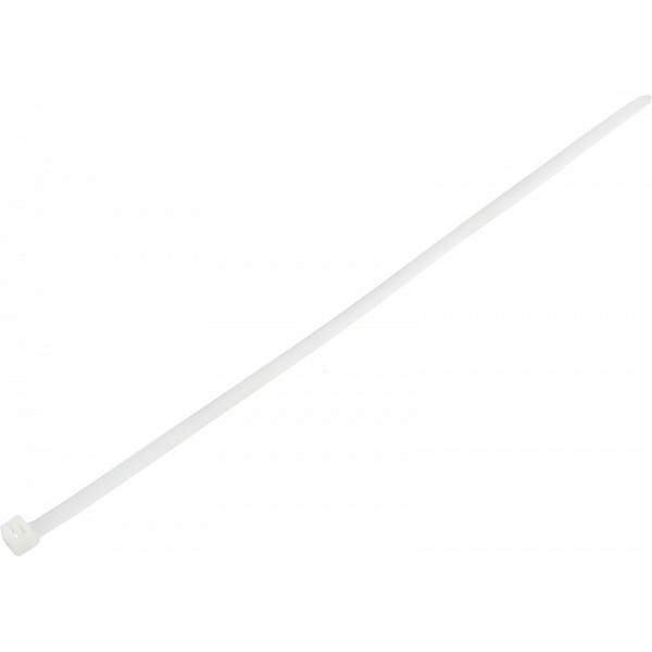 Нейлоновий хомут Аско-Укрем 8x400 білий (100шт)