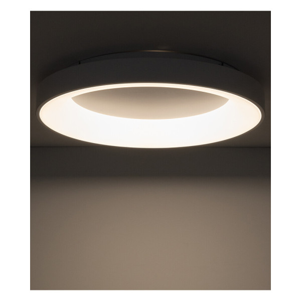 Потолочный светильник Nowodvorski 11202 Nikki Round LED 1x60W 3000K 5400Lm IP20 белый - фото №1