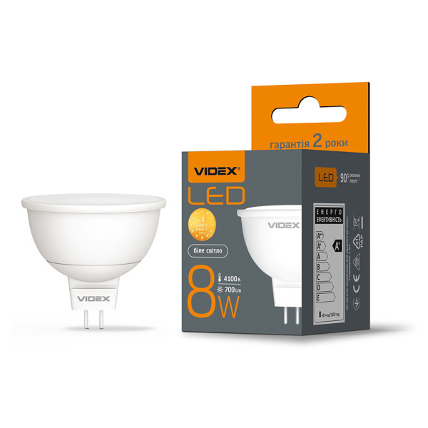 Світлодіодна лампа Videx MR16e GU5.3 8Вт 4100K (VL-MR16e-08534) - фото №2