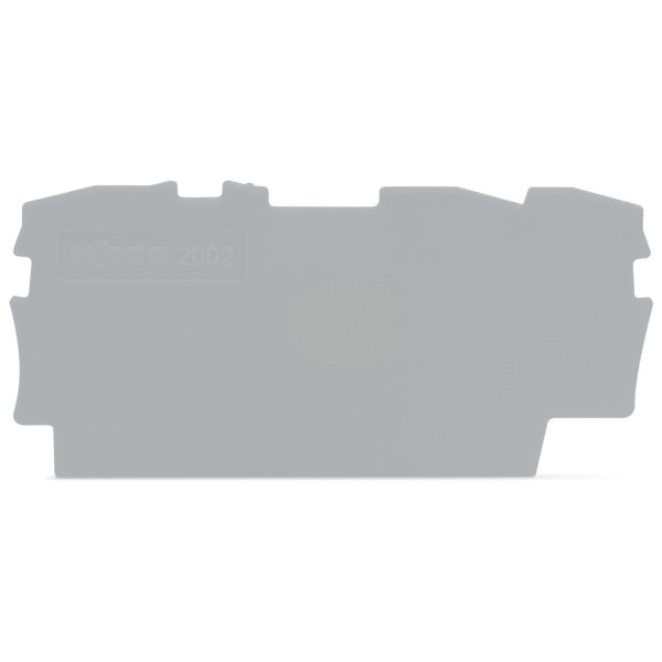 Кінцева пластина Wago 2002-1391 Topjob S до трьохконтактних клем (сіра)