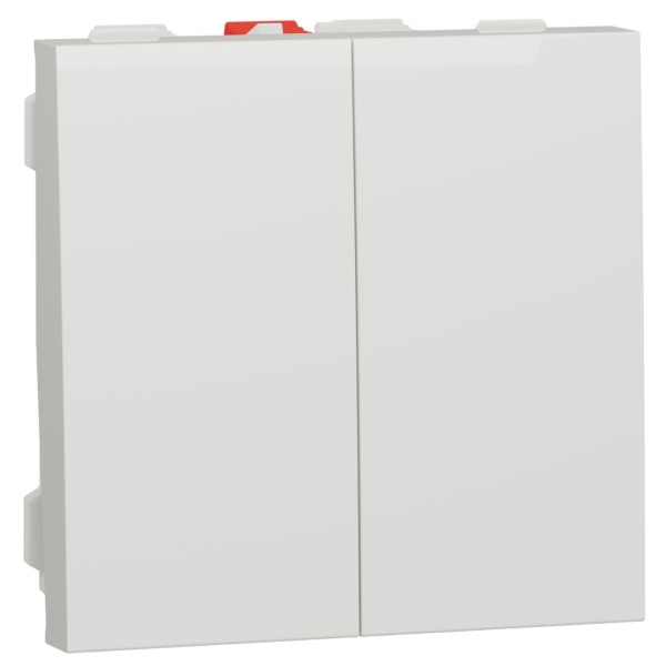 Двоклавішний вимикач Schneider Electric NU321118 (схема 5) 10А 2М (білий)