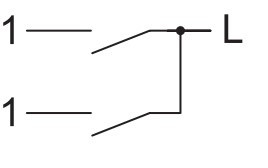 Двоклавішний вимикач Schneider Electric NU321118 (схема 5) 10А 2М (білий) - фото №1