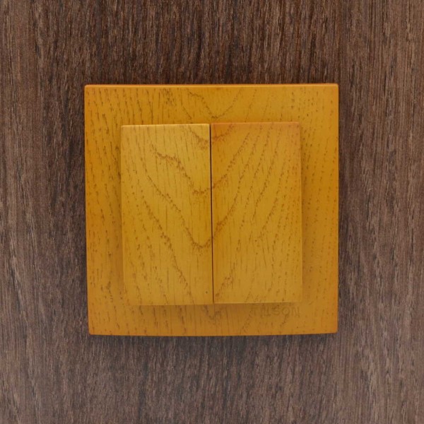 Выключатель Nilson Touran дуб 2кл ( 24251003 ) - фото №5