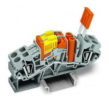 Изолированная перемычка Wago 282-443 (оранжевая) - фото №1