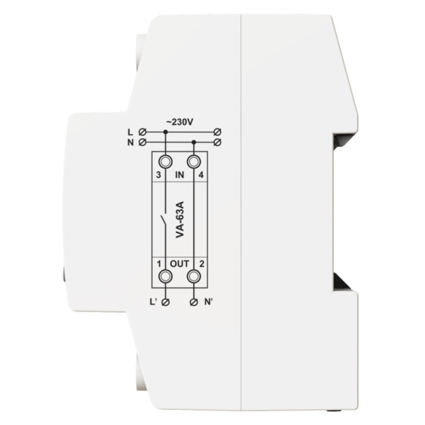Реле напруги DigiTOP VA-63A M2W - фото №3
