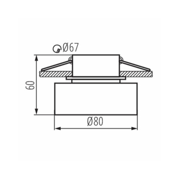 Точечный светильник Kanlux 29236 Govik GU5.3/GU10 1x10W IP20 - фото №1