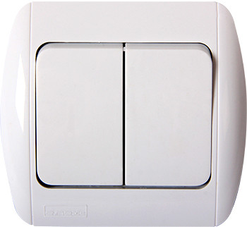 Лестничный выключатель E.Next e.install.stand.812/2 двухклавишный (s035050)