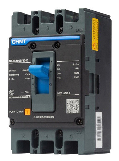 Автоматический выключатель Chint NXM-800S/3300 630A (844382)