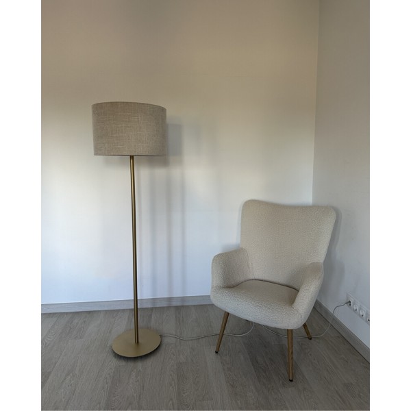 Торшер Nowodvorski 11656 Santana E27 1x25W IP20 бежевый - фото №2