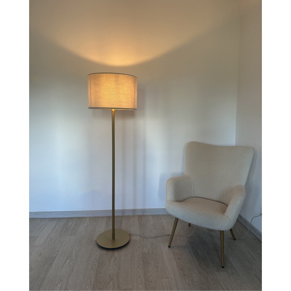 Торшер Nowodvorski 11656 Santana E27 1x25W IP20 бежевый - фото №3