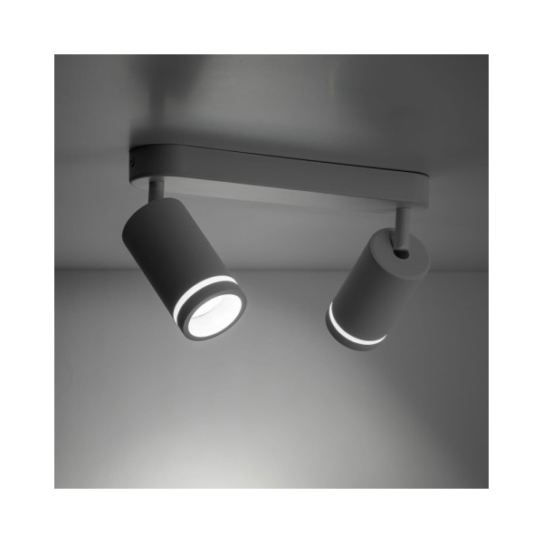 Світильник поворотний, спот TK Lighting 6913 Jet GU10 2x10W IP20 Білий - фото №2
