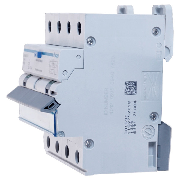 Диф. автомат Hager AFM490C C-40A 6кА 300мA 4P - фото №1