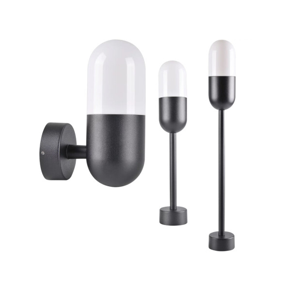 Вуличний світильник Goldlux 3314154 Horten E27 1x10W IP44 GR - фото №4