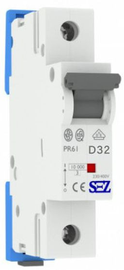 Однополюсный автомат SEZ 61 D 32А (PR61D32А)