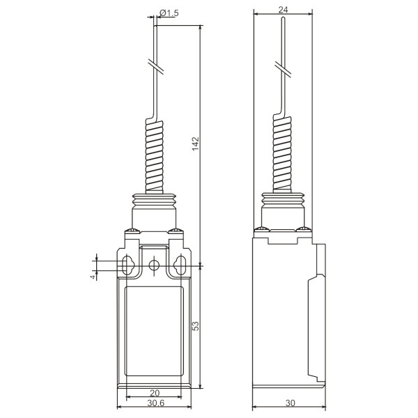 Кінцевий вимикач Promfactor FLS15M412P65 - фото №1