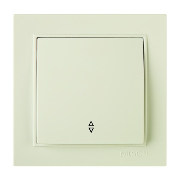 Вимикач Nilson Thor бкремовий 1кл прохідний ( 27121007 )