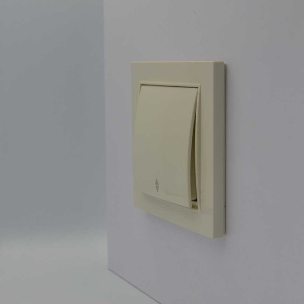 Вимикач Nilson Thor бкремовий 1кл прохідний ( 27121007 ) - фото №2