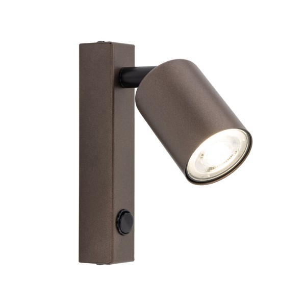 Бра, настінний світильник TK Lighting 4872 Top GU10 1x10W IP20 коричневий - фото №2