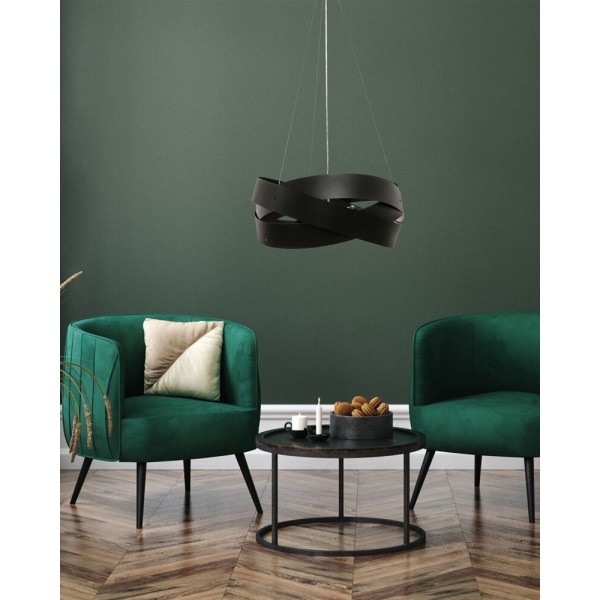 Підвісний світильник, люстра Zuma Line 5905616070469 Tornado E27 3x40W IP20 чорний - фото №1