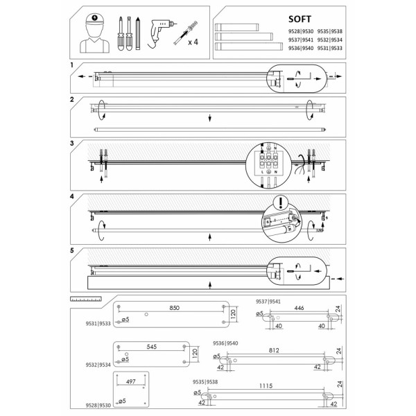 Світильник Nowodvorski 39533 SOFT LED WHITE 90X20 PL - фото №3