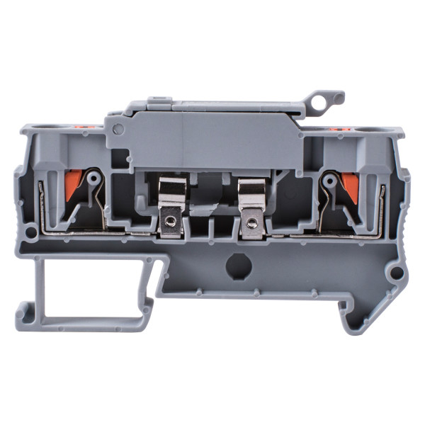 Наборная клеммная колодка E.Next e.tc.din.spring.4.HESI на DIN-рейке под предохранитель 5x20 (s070007) - фото №2