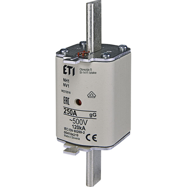 Запобіжник ETI 004184219 NH-1/gG 250A 500V KOMBI