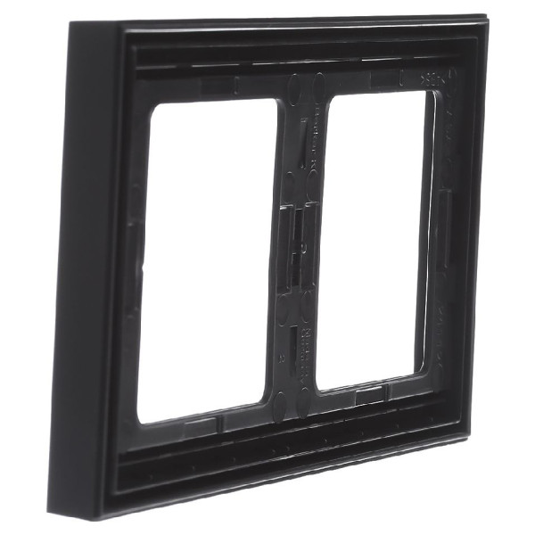 Рамка 2-местная, горизонтальная, антрацит Berker K.1 - фото №3