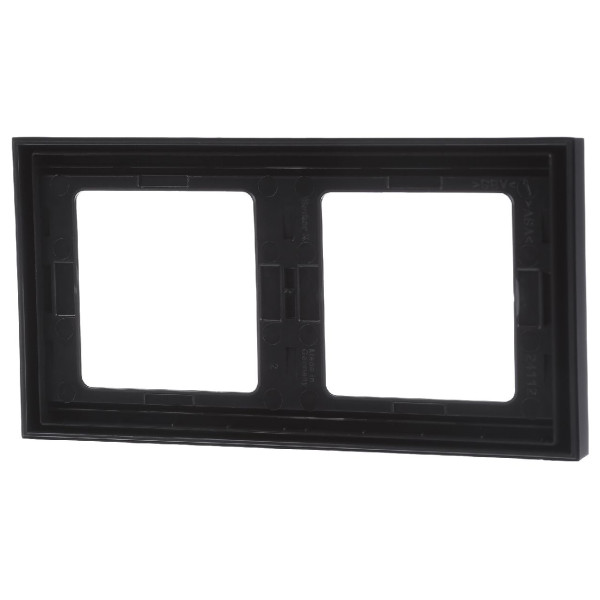 Рамка 2-местная, горизонтальная, антрацит Berker K.1 - фото №4