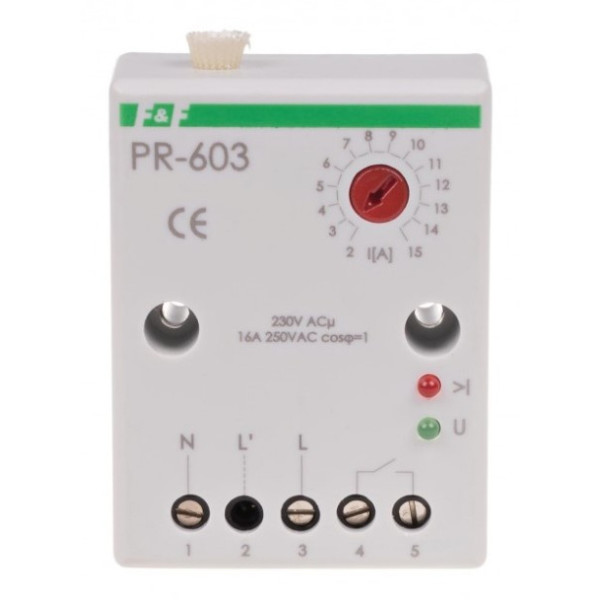 Пріоритетне реле струму F&F PR-603 230В AC 2/15А