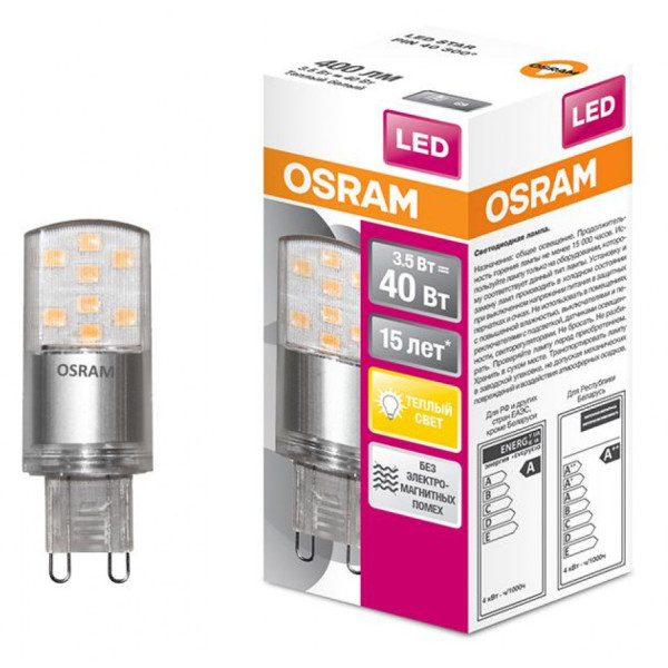 Світлодіодна лампа Osram 4058075315822 STAR PIN40 3.5Вт 400Лм 2700K 230В - фото №2