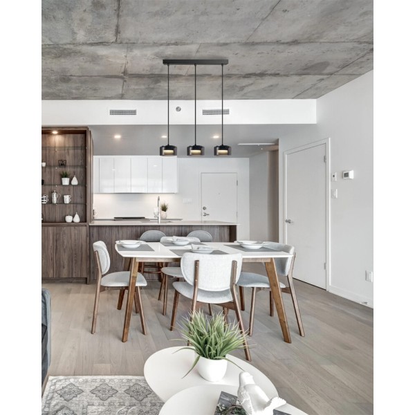 Подвесной светильник, люстра Goldlux 331281 Ofelia GX53 3x10W 4000K 660Lm IP20 черный - фото №2