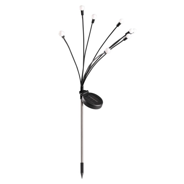 Вуличний світильник на сонячній батареї Goldlux 325549 Fiorini LED 3000K IP44 чорний