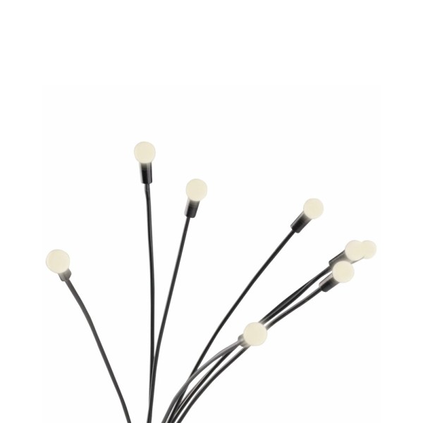 Вуличний світильник на сонячній батареї Goldlux 325549 Fiorini LED 3000K IP44 чорний - фото №4