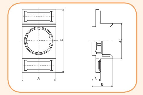 Держатель предохранителя ETI 002352001 PZ EZN ZP 25A - фото №2