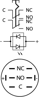 Кнопка Аско-Укрем TYJ 19-371 1NO+1NC 220В з підсвічуванням та фіксацією червона (A0140010118) - фото №5