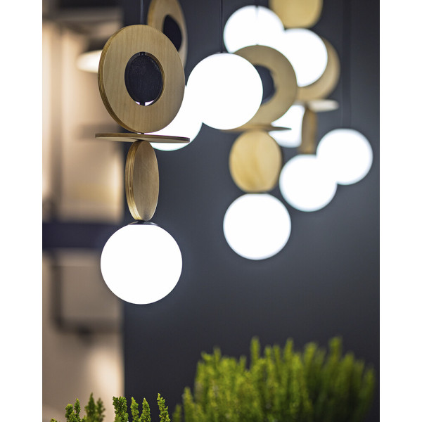 Подвесной светильник, люстра Nowodvorski 11173 Drops Wood A G9 1x12W IP20 бежевый - фото №2