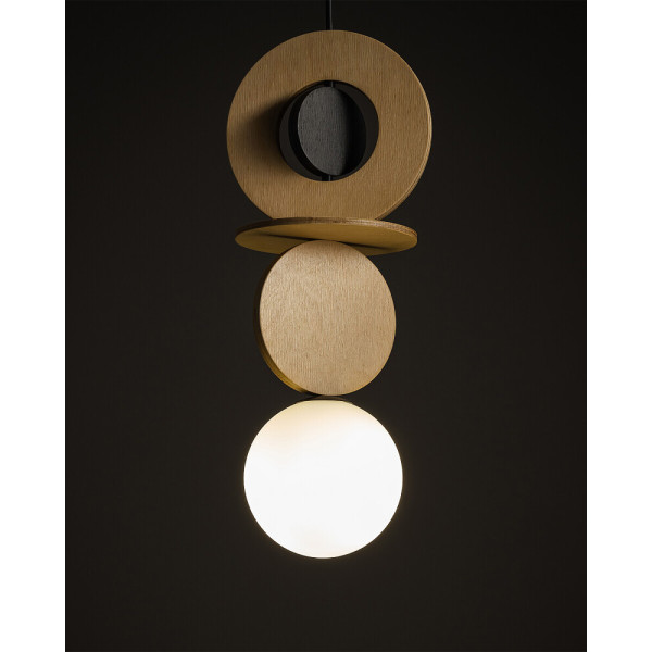 Подвесной светильник, люстра Nowodvorski 11173 Drops Wood A G9 1x12W IP20 бежевый - фото №3