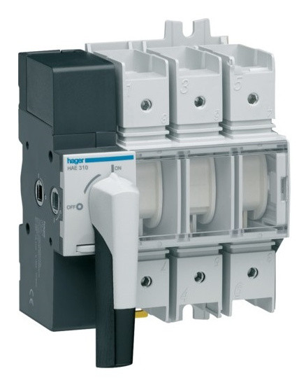Рубильник Hager HAE310 3P 100А с видимым разрывом
