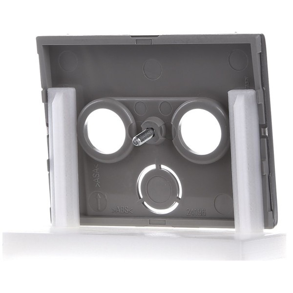 Накладка для антеної розетки 2/3 отвори нержавіюча сталь Berker K.5 - фото №4