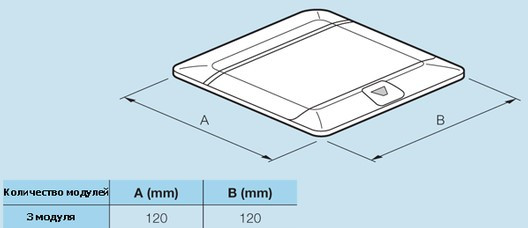 Лючок с выдвижным блоком розеток Legrand 54015 3М (латунь) - фото №3