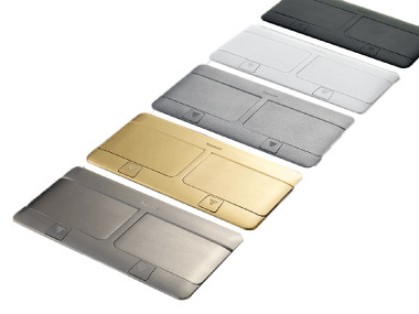 Лючок с выдвижным блоком розеток Legrand 54015 3М (латунь) - фото №5