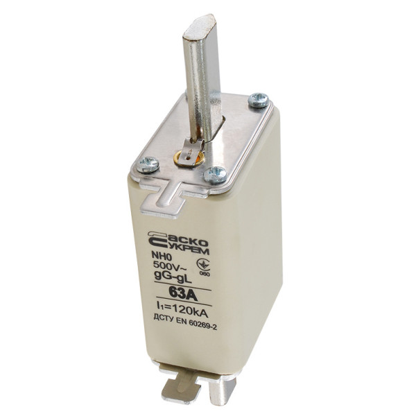Запобіжник Аско-Укрем NH0 63A gG (A0050010022) - фото №2