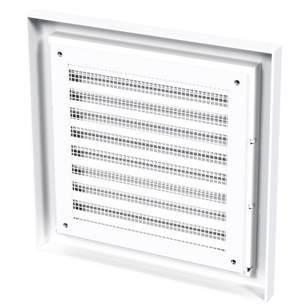Решетка Vents МВ 100с белая 154х154 - фото №1