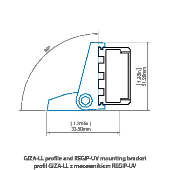 LED-профіль KLUS GIZA-LL, 2 метра (KLUS_A00758A_2) - фото №7