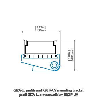 LED-профіль KLUS GIZA-LL, 2 метра (KLUS_A00758A_2) - фото №9